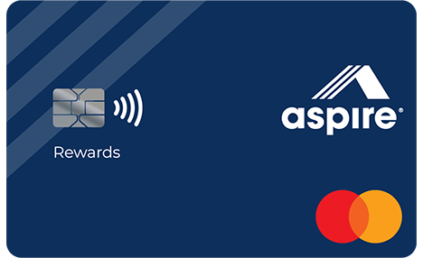 Aspire cash back rewards mastercard credit card